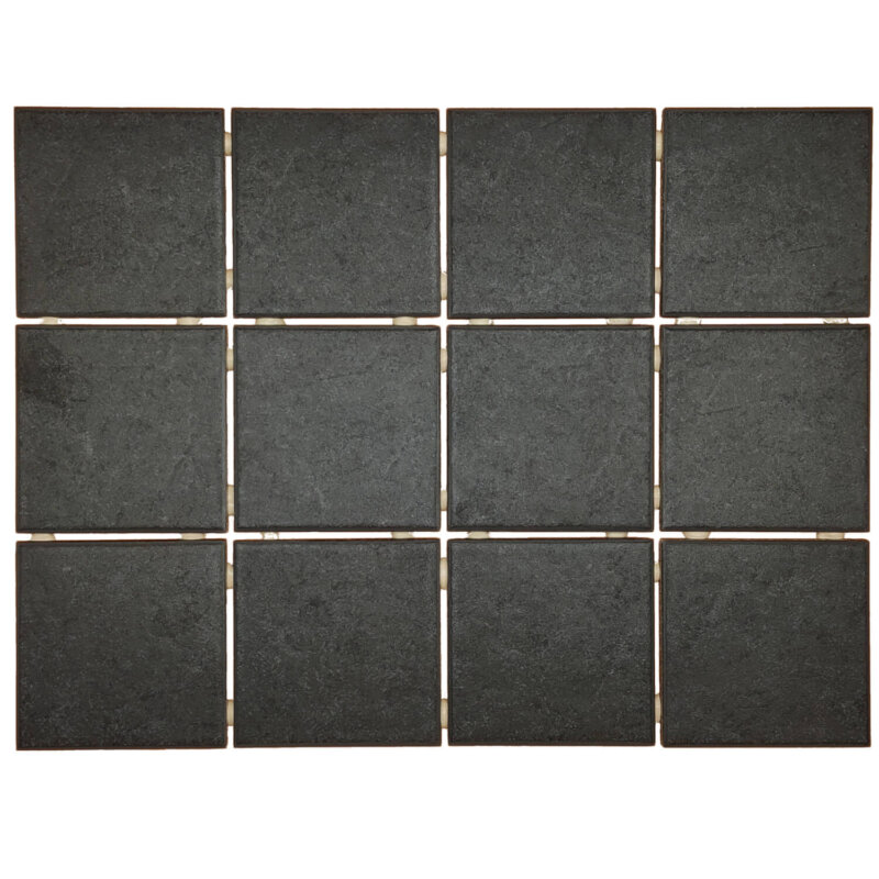 Keraamiline põrandaplaat arctic black dot 10x10, pakis 1,44 m2