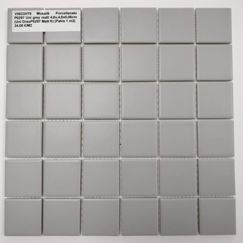 Mosaiik uni grey matt 5×5 (p0297)