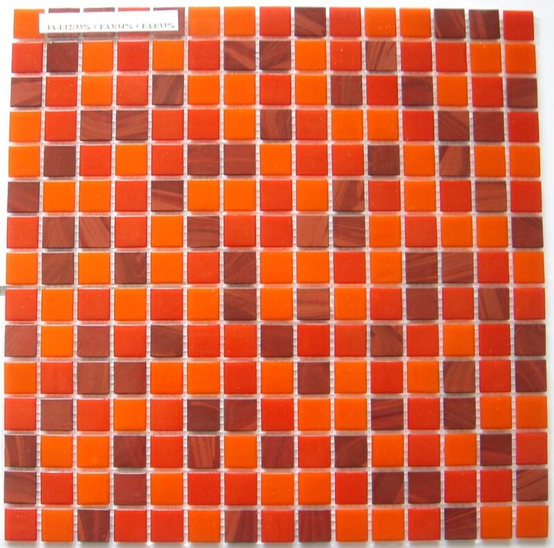 Klaasmosaiik rosso 327x327 (10 lehte; 1,07m2/pakk)
