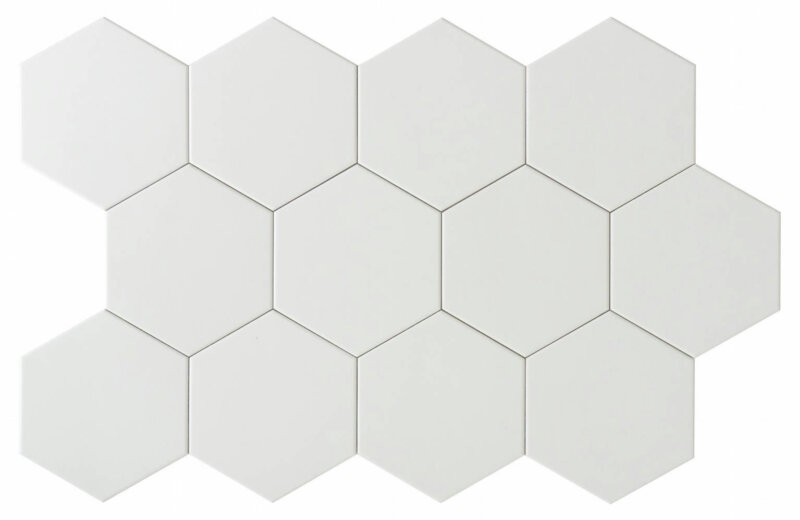 Keraamiline plaat mayolica essence white 14x16 hexagon vipex