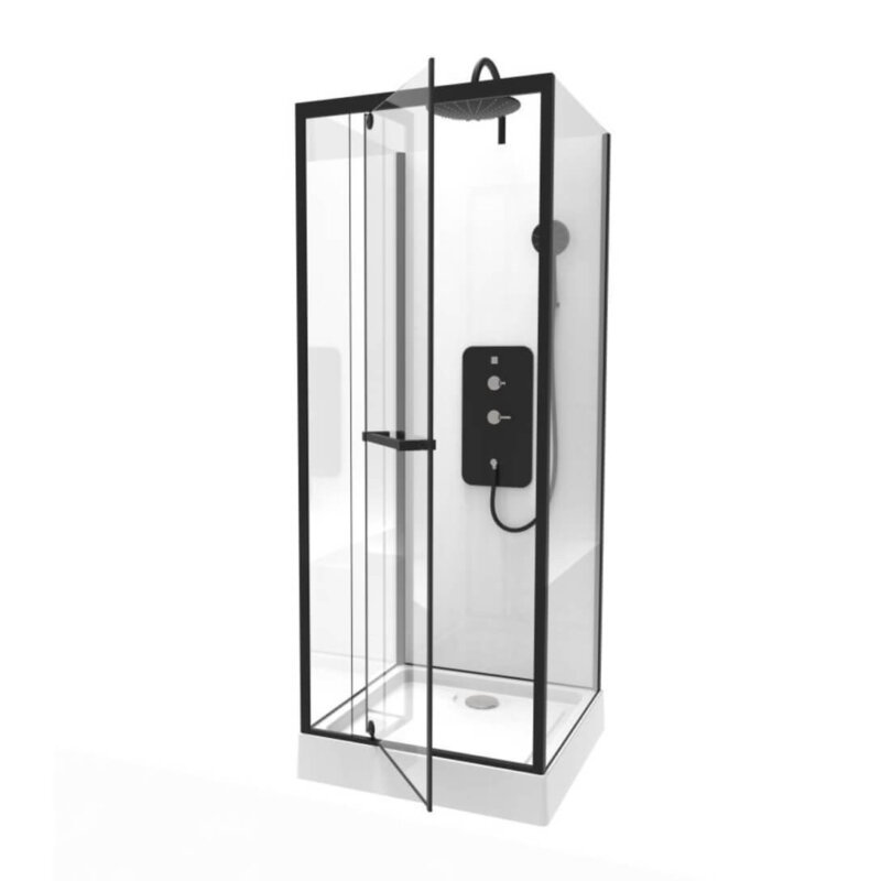 Shower cabin harma cube 80x80x210-230cm, low base (3 packs) vipex