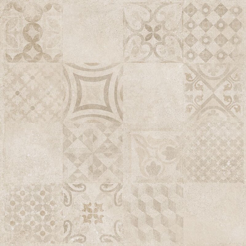 Ceramic tile rako betonico decor beige 60x60 dak63797 vipex