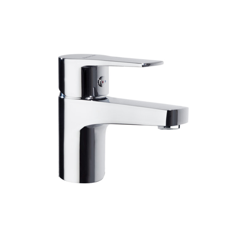 Washbasin mixer ramon soler titanium, tool free, single-handle, with c3 cold water opening system, chrome 18a305349 vipex