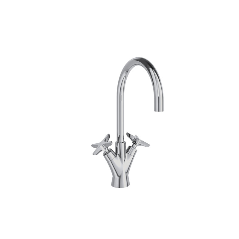 Washbasin mixer ramon soler adagio, two handle 170mm, chromed 91a306077 vipex