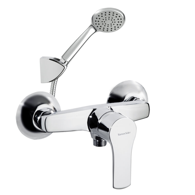 Shower set ramon soler titanium, single-lever, chrome 18d306238 vipex