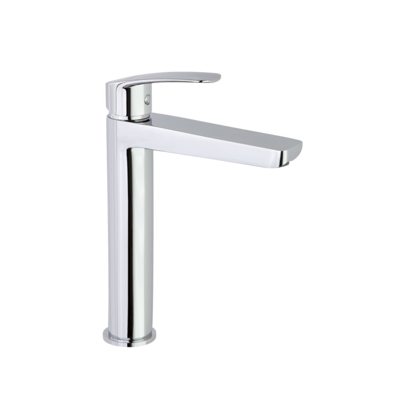 Washbasin mixer ramon soler new fly, tool free, tall single-handle faucet, chrome 57a306083 vipex