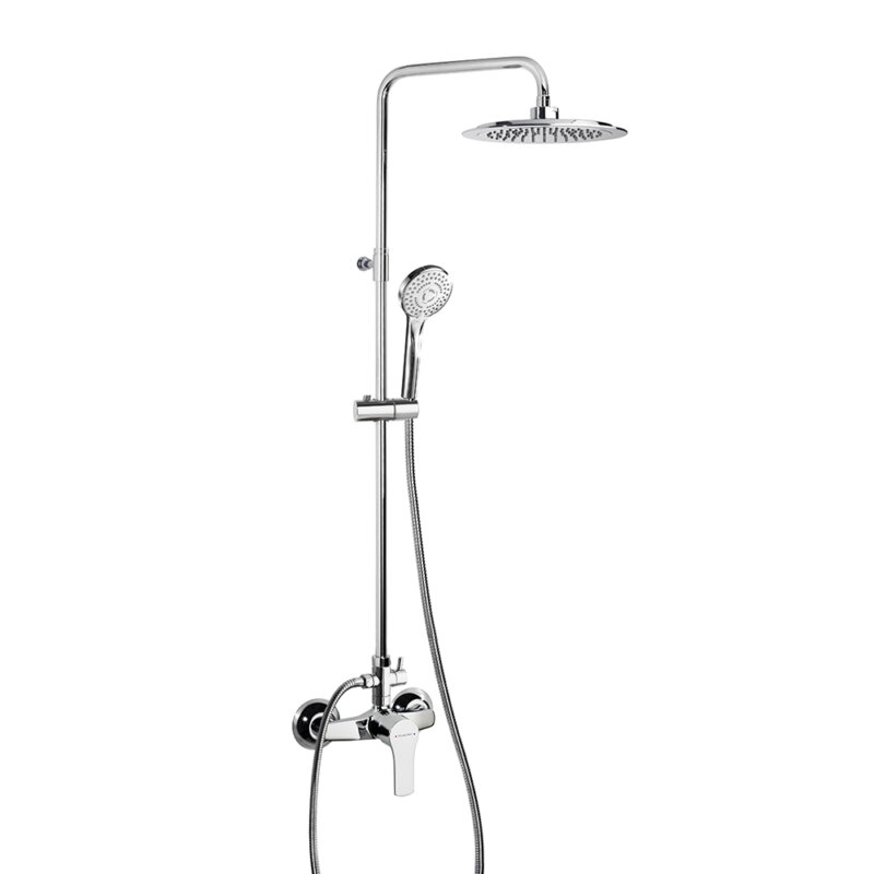 Shower set ramon soler titanium, breeam, single-lever shower set with 1¼ abs valve, chrome 18d307081 vipex