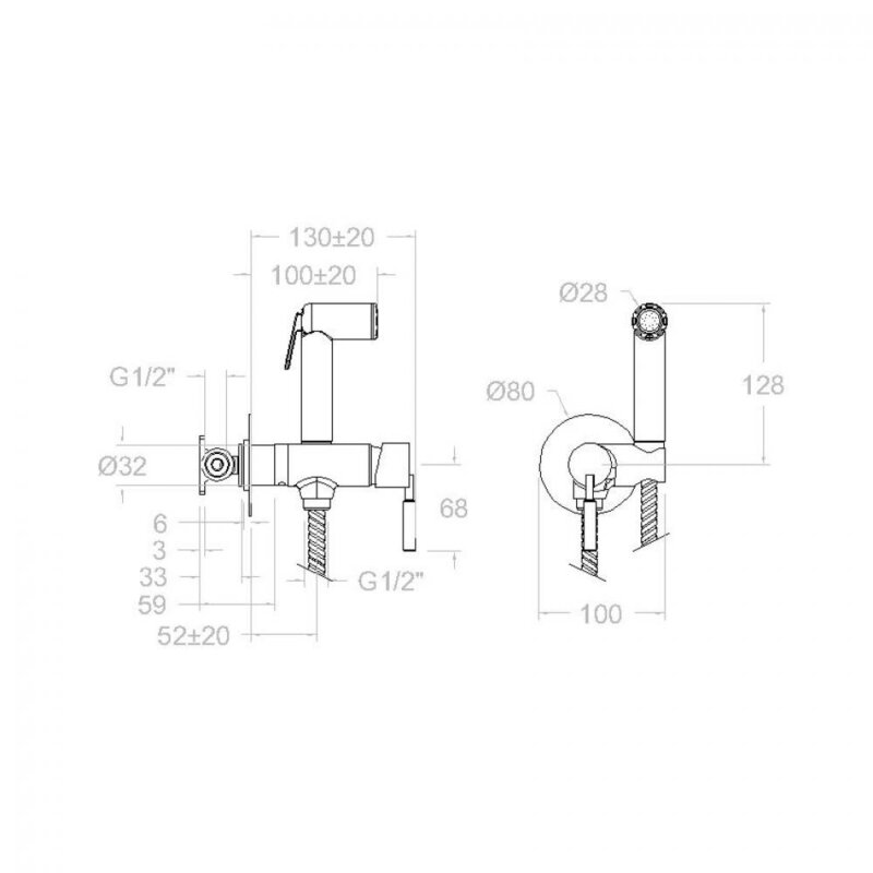 Bidet set ramon soler wc, single lever magnet bidet with double closing safety lock 99f302574 vipex