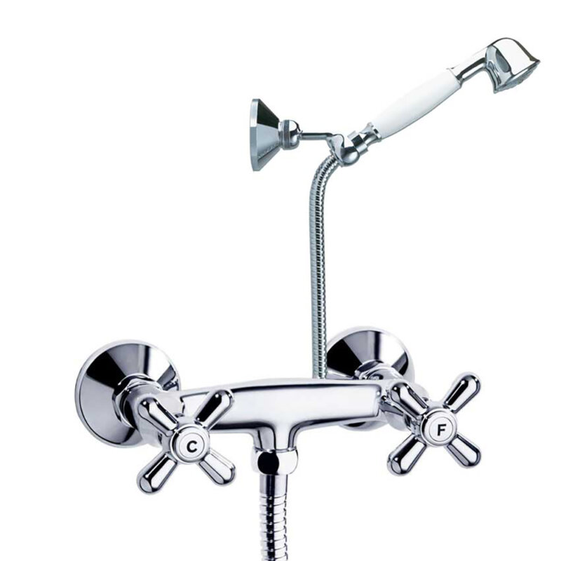 Shower set ramon soler gaudi, twin lever shower mixer 261854 vipex