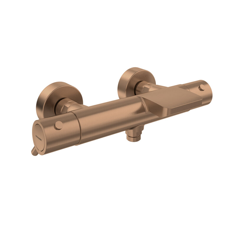 Bath-shower mixer ramon soler odisea 393901scuc, thermostatic, brushed copper vipex