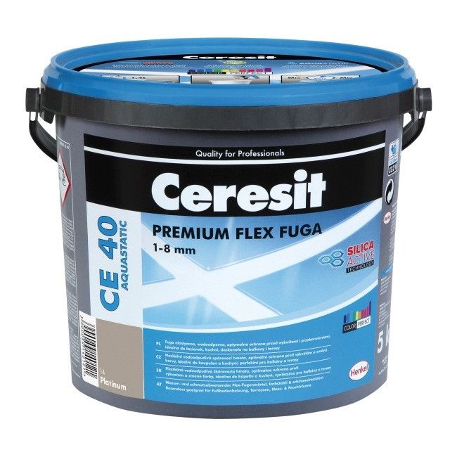 Шовный раствор ceresit ce-40 aquastatic 5 кг platinum (14) vipex