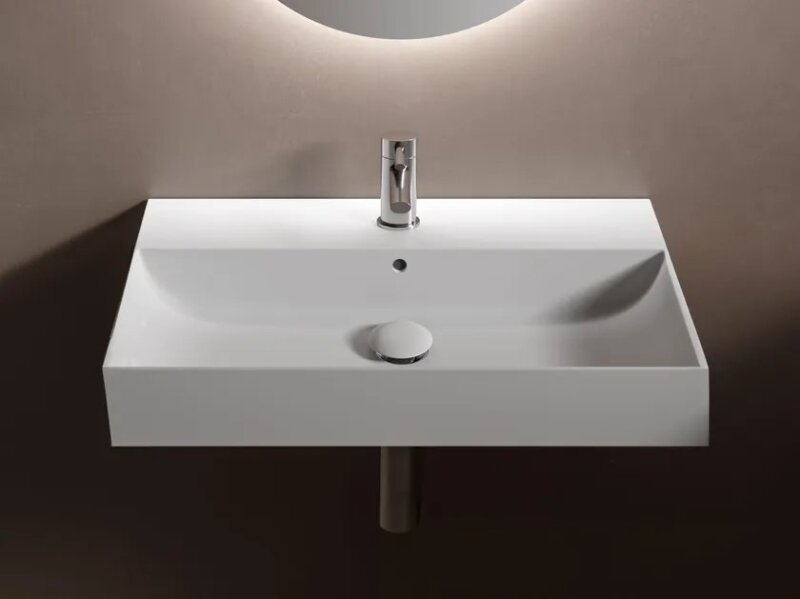 Hatria bahia_13 wall-hung washbasin 50x46,5cm one hole with overflow - bh0500465011ts0 vipex