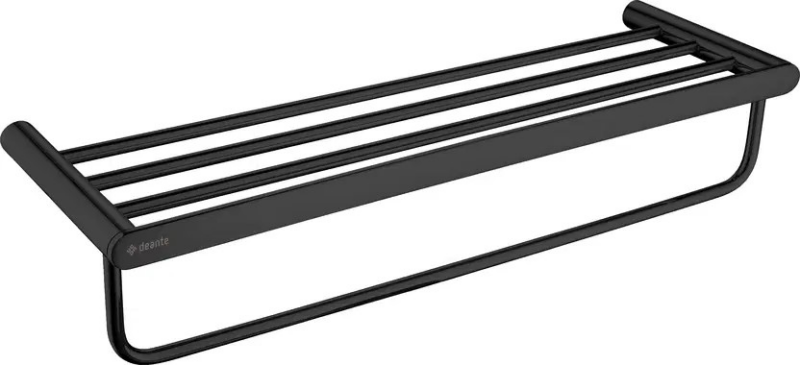 Deante round ribbed shelf, matte black 628x226x121 mm adr_n531 vipex