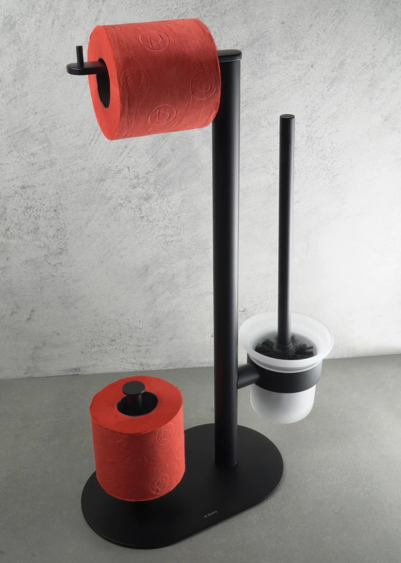 Deante round 3-in-1 tualettpaberi statiiv, matt must 330×160×527 mm adr_n732 vipex