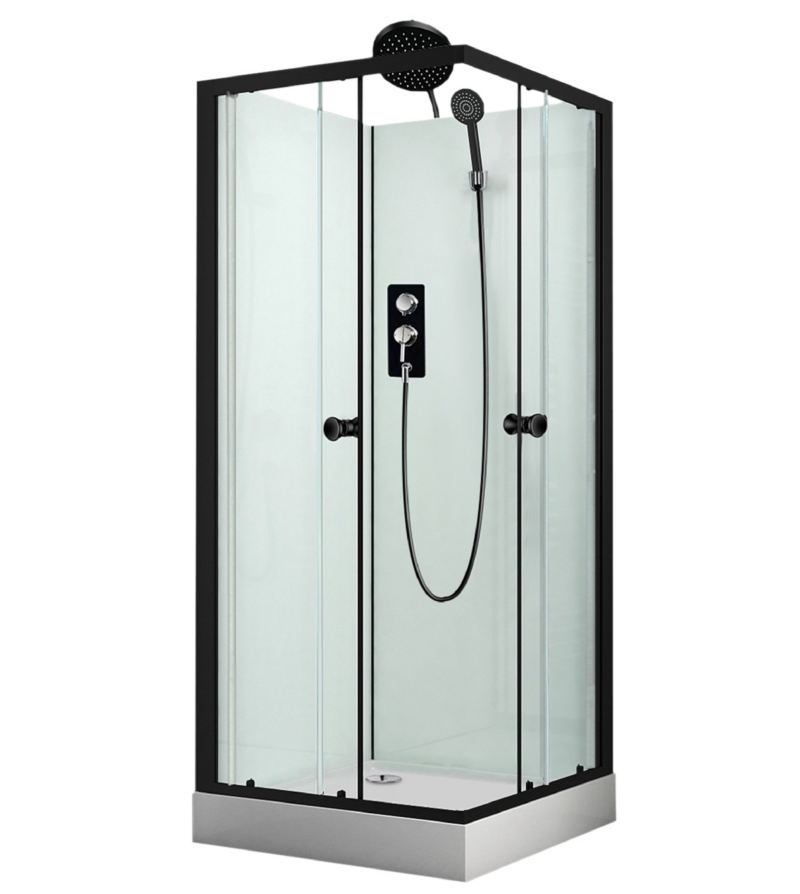 Shower cabin harma, solid 90x90x230 cm; low tray (3 packs) vipex